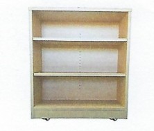 Mobile Double Sided Bookcase